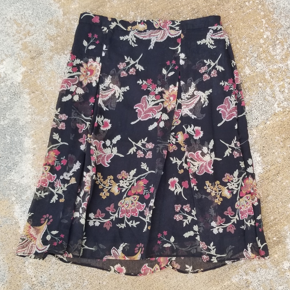 Women's R & K Original Petite Size 8 Floral Skirt